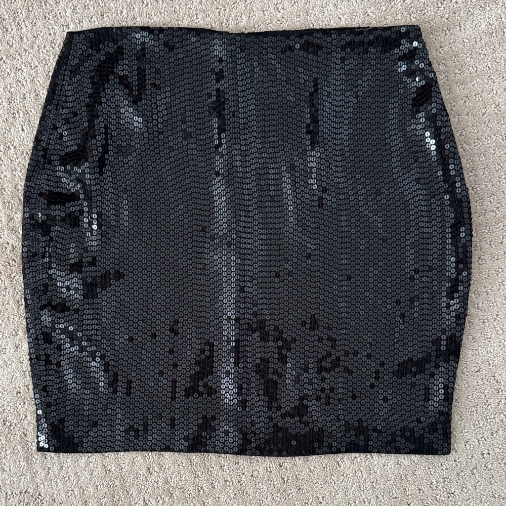 Michael Kors Black Sequin Skirt